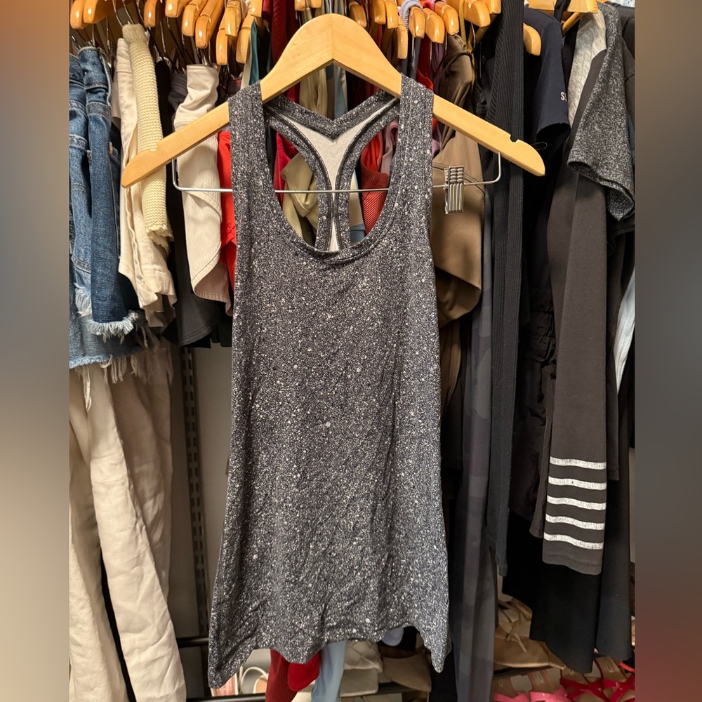 Women's Sparkly Gray Tank Top